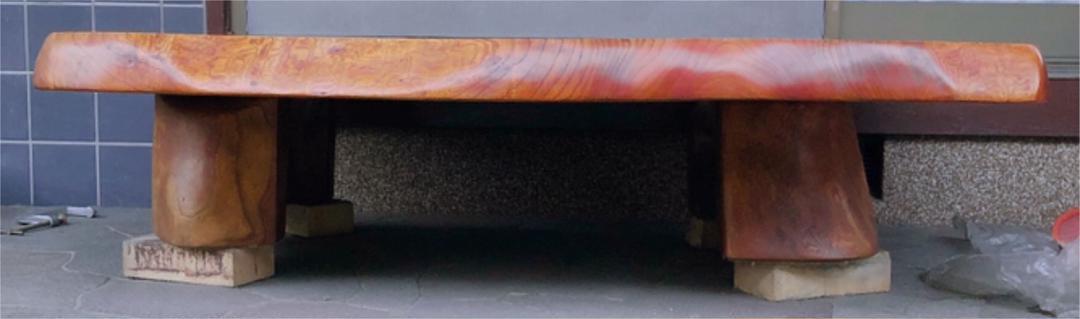 欅？　一枚板・天板厚さ84mm　座卓・ローテーブル