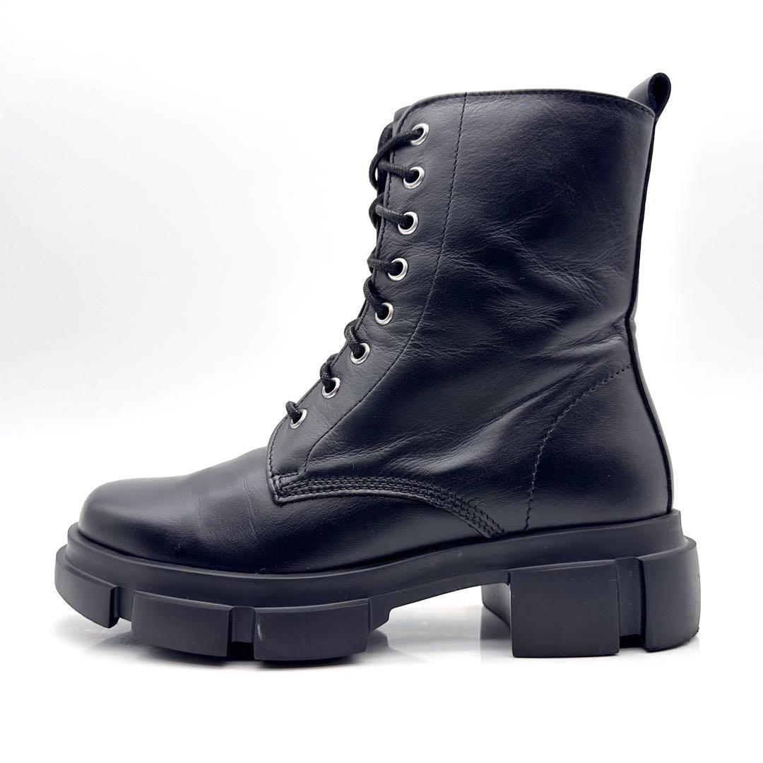 【極美品】ペリーコサニー コンバットブーツ ブラック レザー 厚底 22.5 【極美品】ペリーコサニー コンバットブーツ ブラック レザー 厚底 22.5