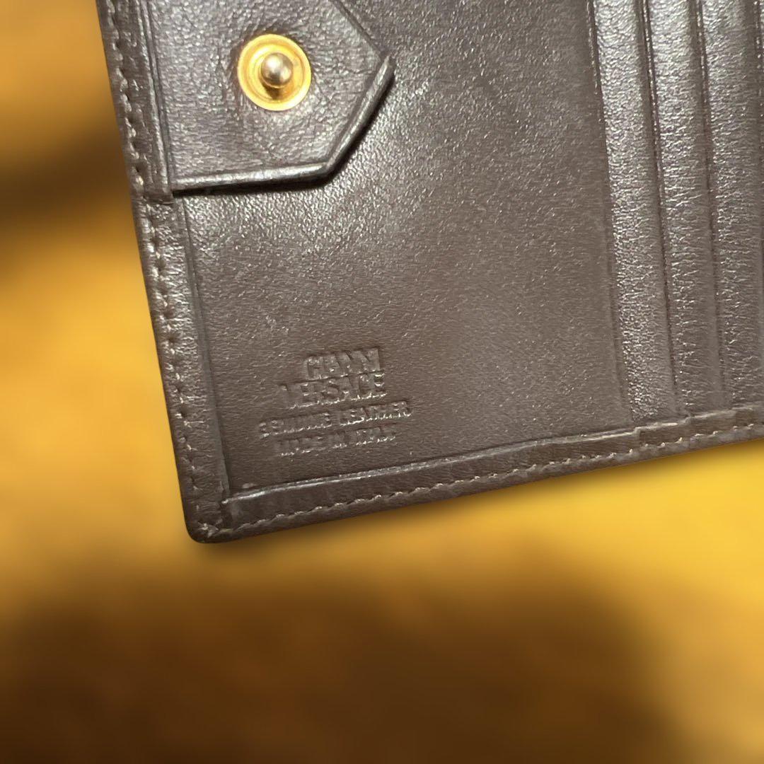 GIANNI VERSACE ブラウン 二つ折り財布