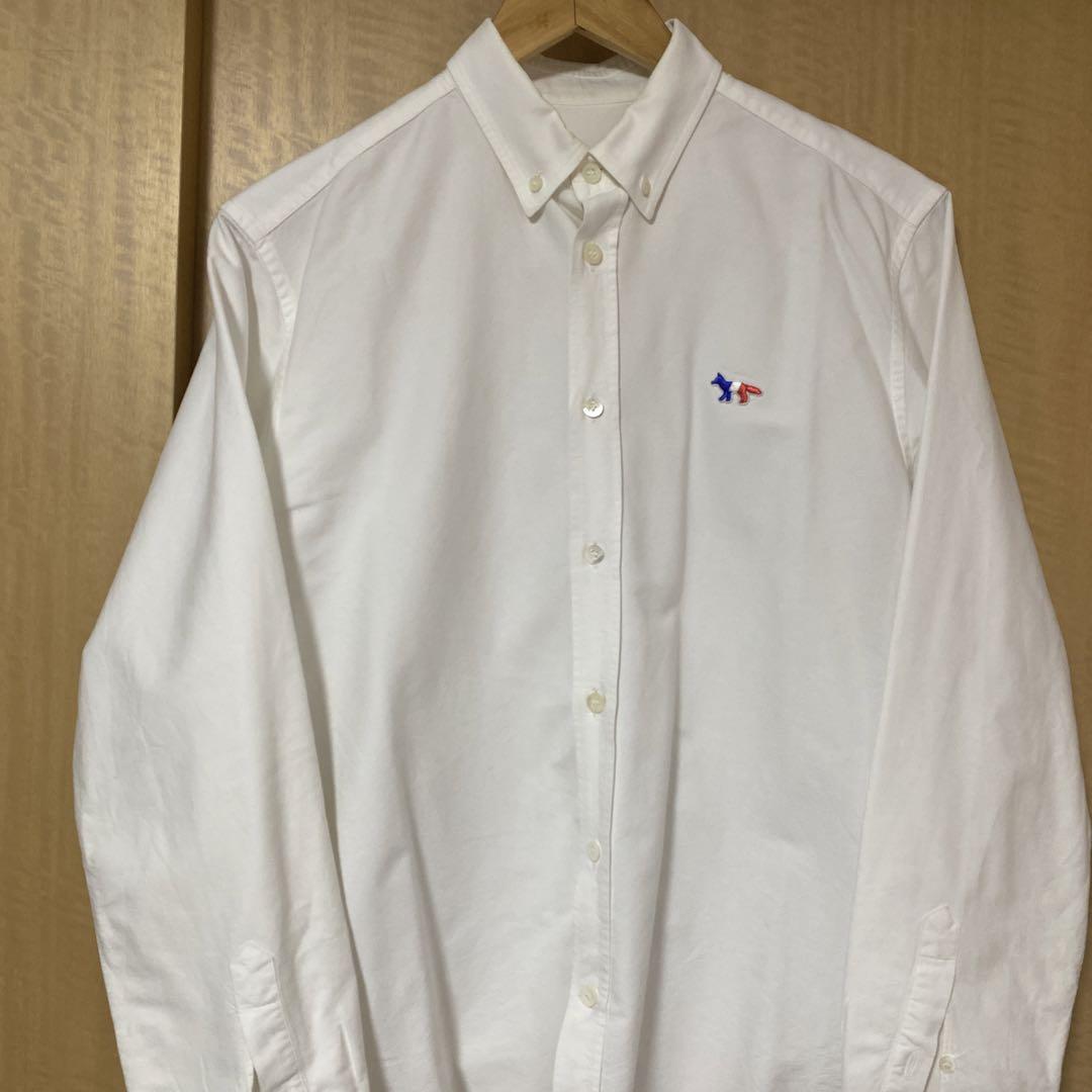 MAISON KITSUNÉ ホワイト　オックスフォードシャツ　長袖　39サイズ