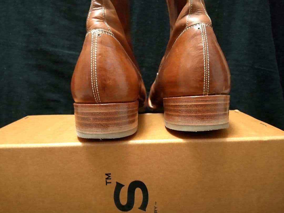 美品 アーツアンドサイエンス シューズ&シングス ボタンブーツ レザー 美品 アーツアンドサイエンス シューズ&シングス ボタンブーツ レザー