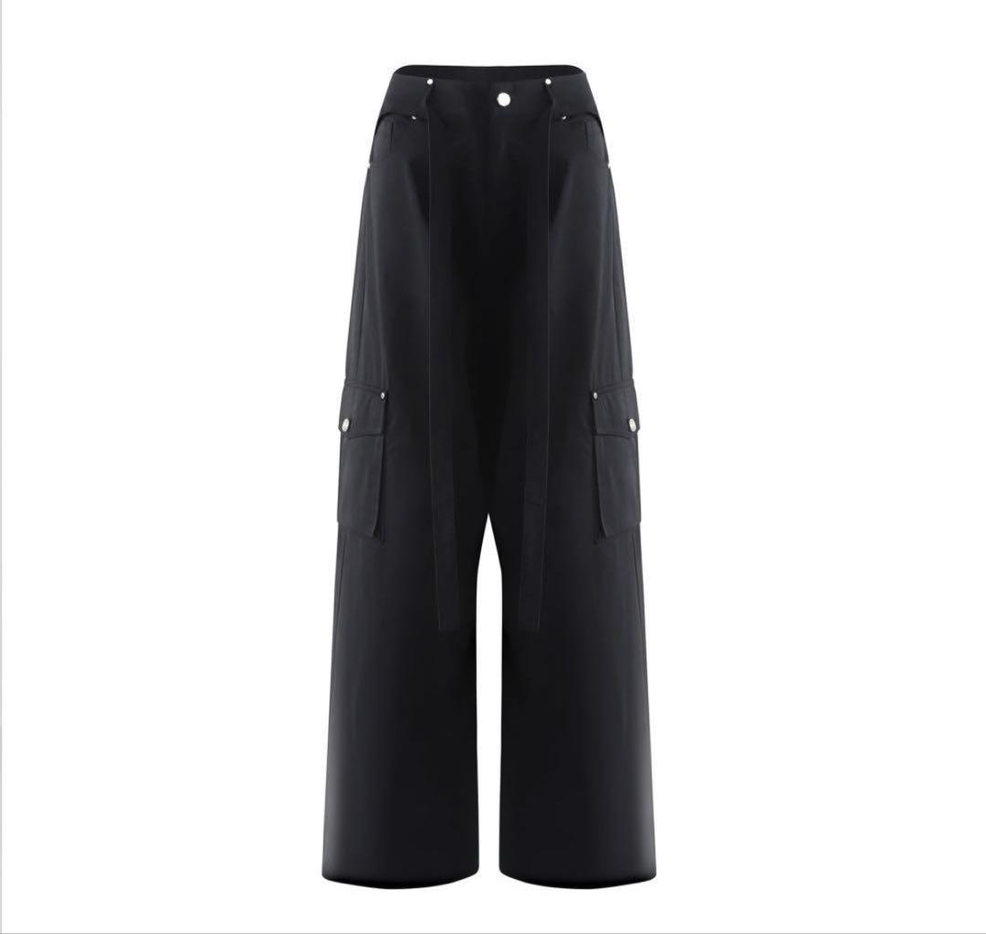 andwang string tuck cargo pants