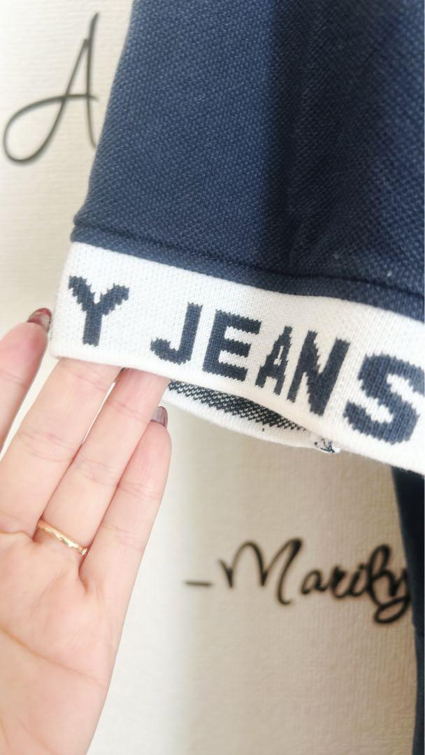  JEANS ネイビー ポロワンピース