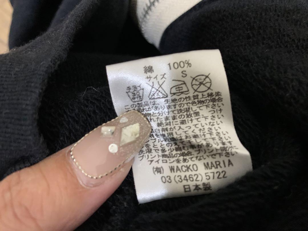 ワコマリア WACKO MARIA ジップパーカー Sサイズ　中古　黒