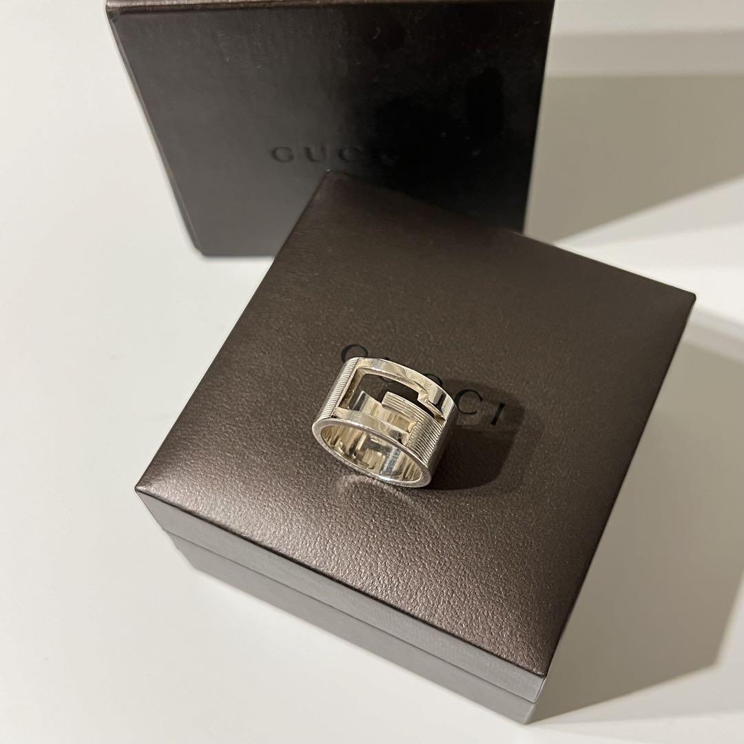 GUCCI シルバーオープンリング
