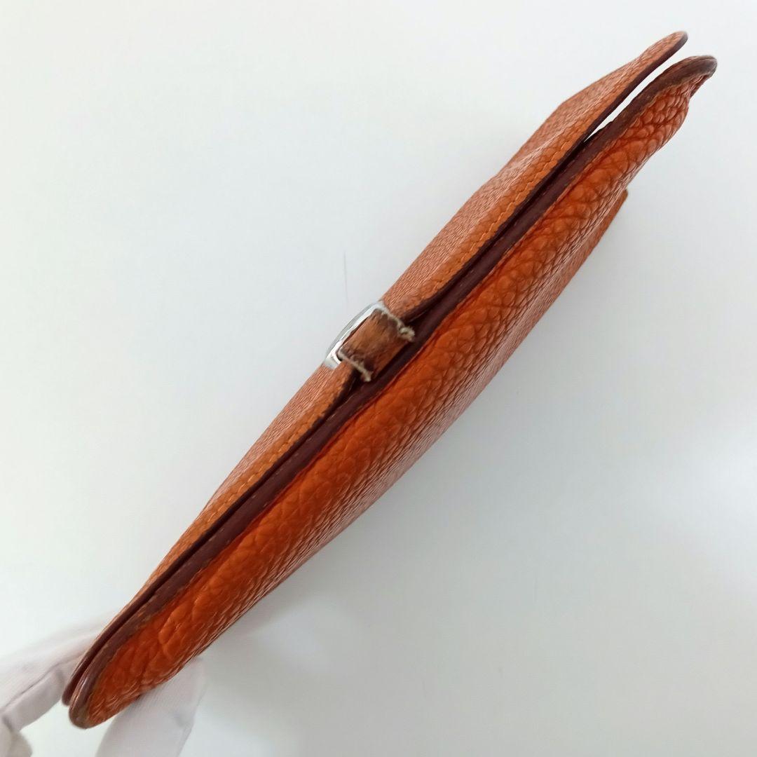 AKR30 エルメス ドゴンGM フラップ長財布 ▢F刻印 コインケース