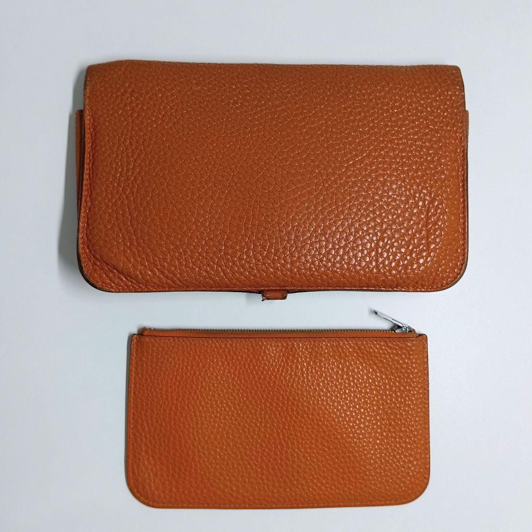 AKR30 エルメス ドゴンGM フラップ長財布 ▢F刻印 コインケース