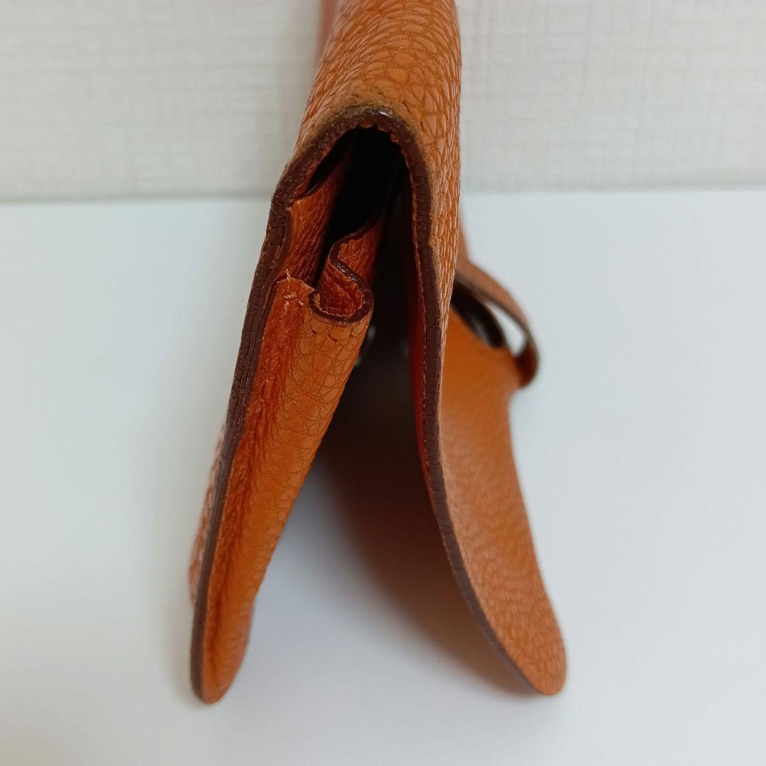 AKR30 エルメス ドゴンGM フラップ長財布 ▢F刻印 コインケース