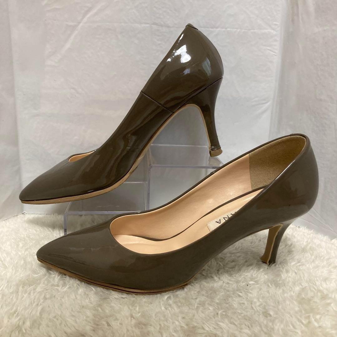 ⭐️極美品⭐️ DIANA ダイアナ エナメルパンプス　23-5cm DIANA ダイアナ レディース エナメル パンプス ハイヒール 23cm