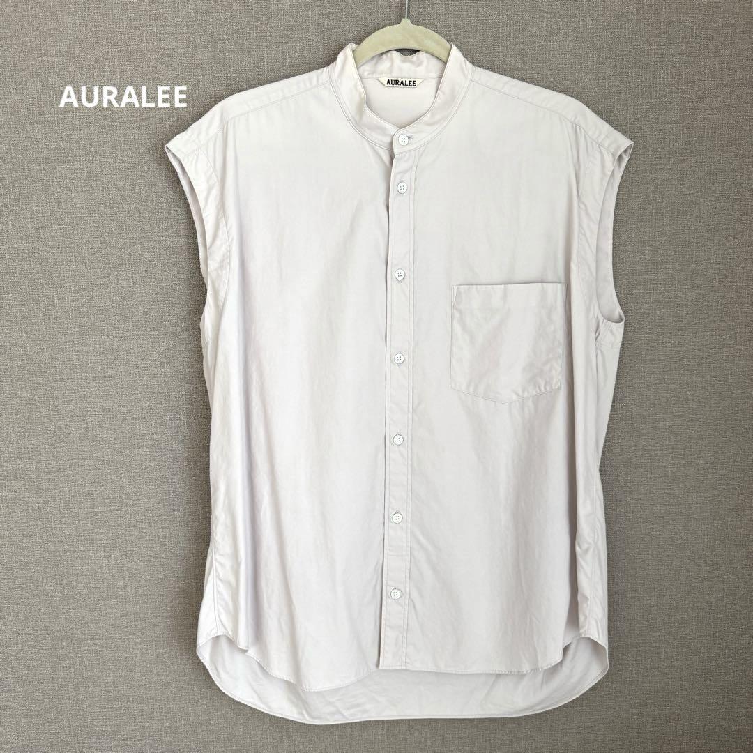 AURALEE オーラリー ノースリーブシャツ サイズ0