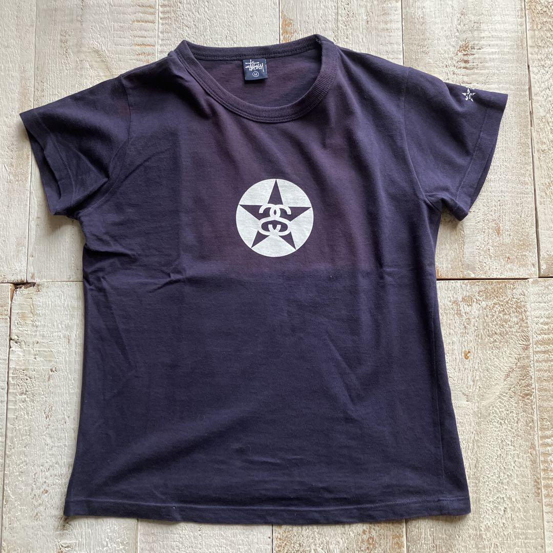 OLD stussy Tシャツ M ネイビー vintage