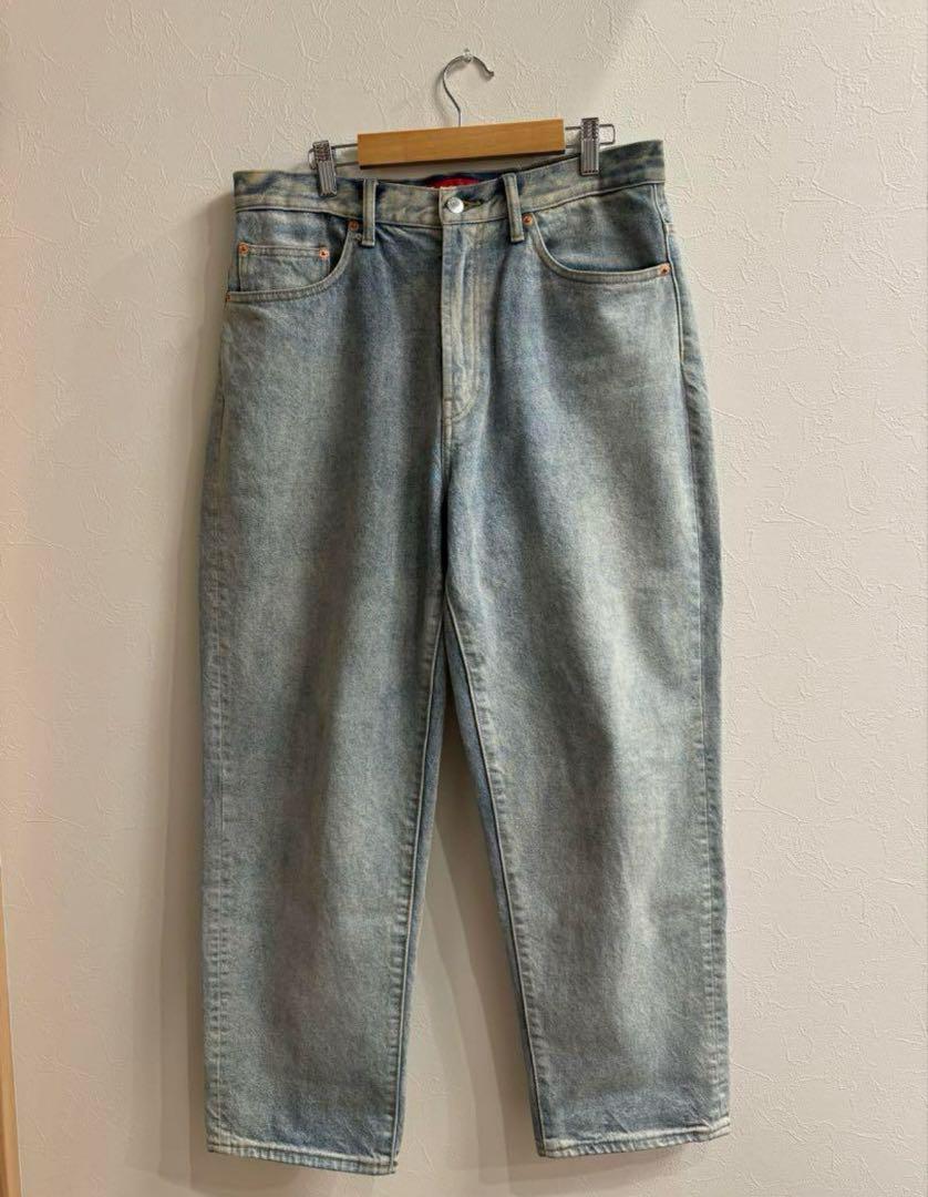 パンツ Supreme Baggy Jean \"Dirty Indigo\"(23SS) Supreme Baggy Jean Dirty Indigo Classic Logo Size 38 Rare