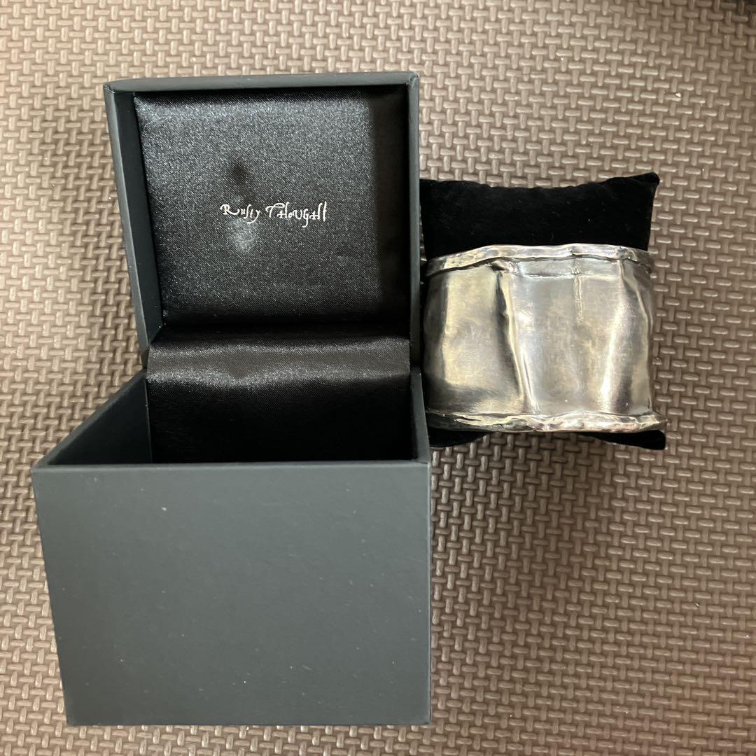 Rusty Thought シルバー カフブレスレット 約5cm幅