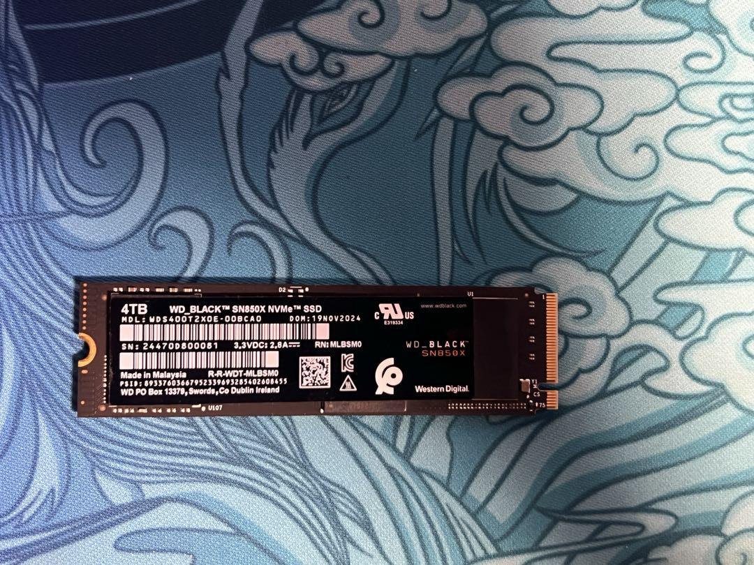 WD_BLACK SN850X NVME 4TB