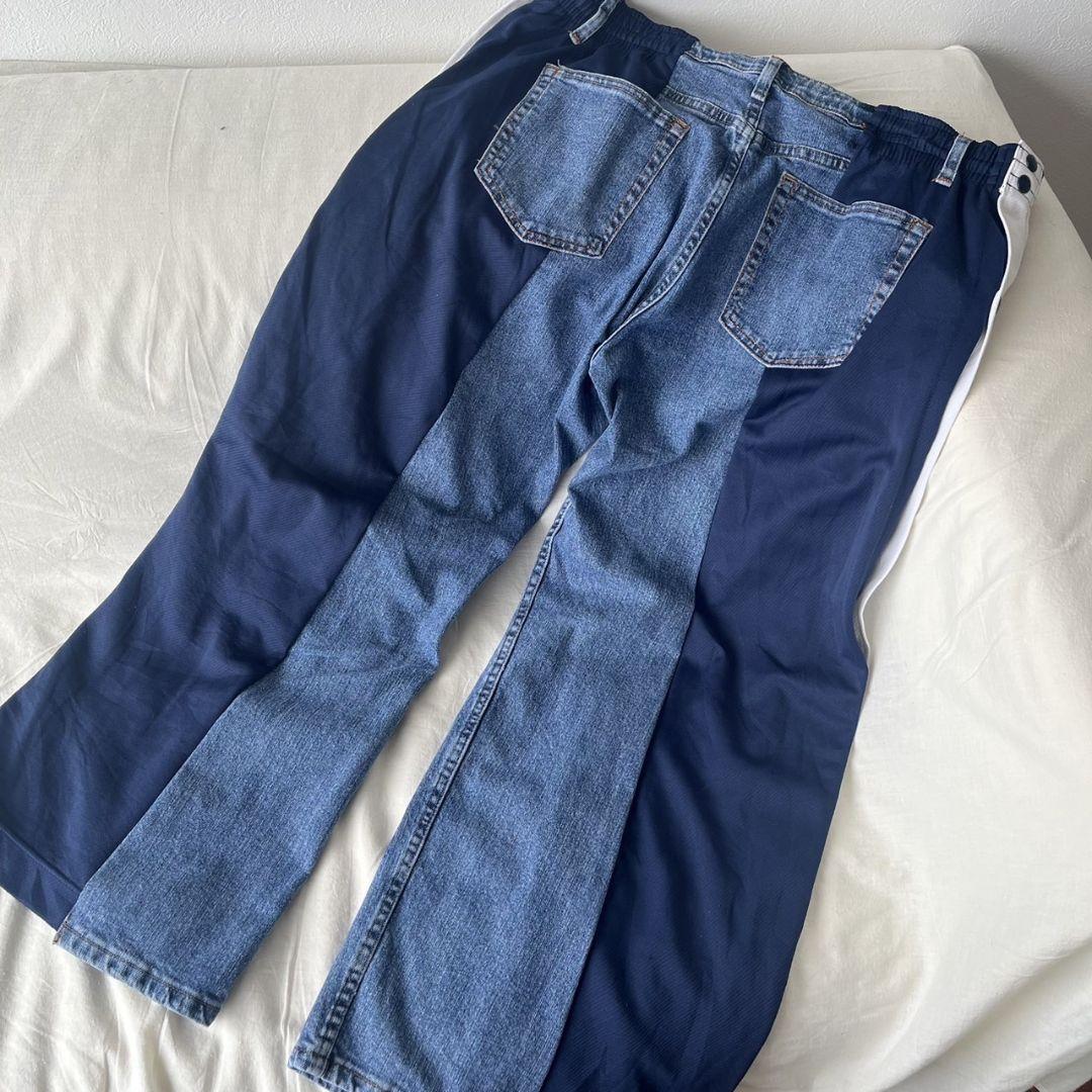 𝓨𝓤𝓨𝓐 | NIKEこーで✔︎ ・ リメイクデニムパンツ👖✨ 色んな