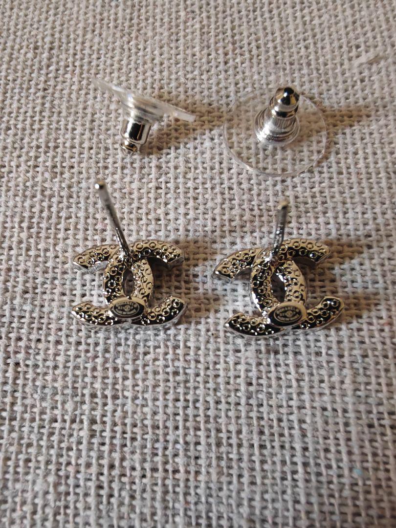 CHANEL ココマーク ピアス ラインストーン ピアス