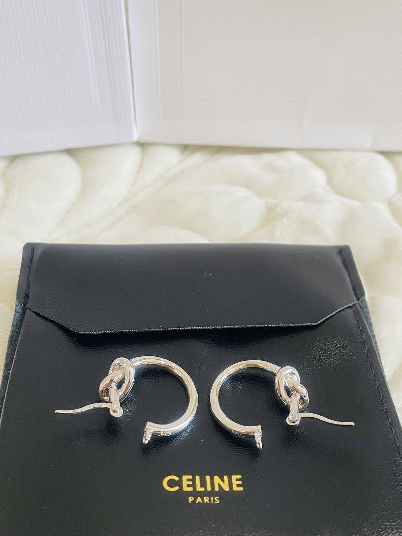 セリーヌ　CELINE ノットスモールフープ ピアス