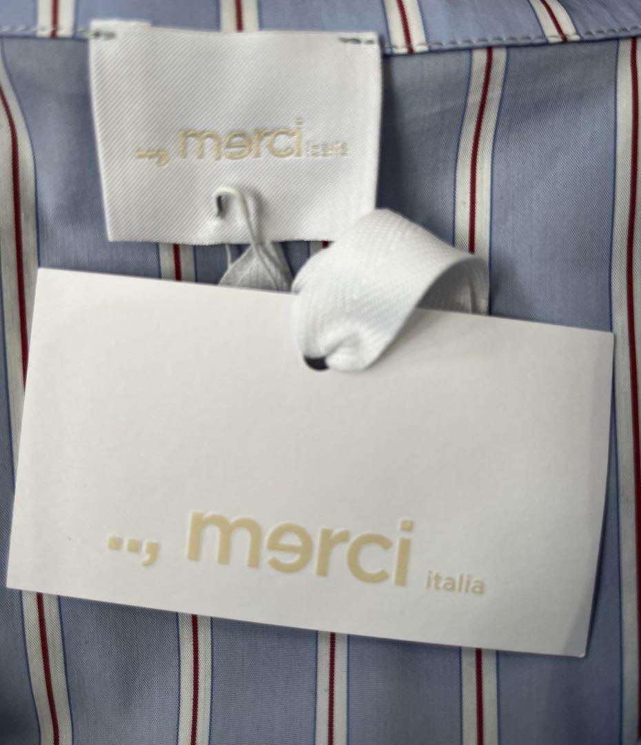 merci ストライプシャツ Lサイズ - メルカリ