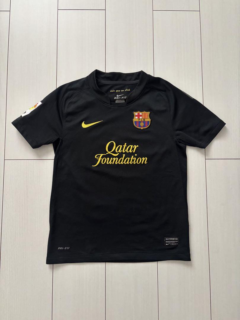 FCバルセロナ　ゲームシャツ　黒　128-140㎝　8-10歳 NIKE ナイキ