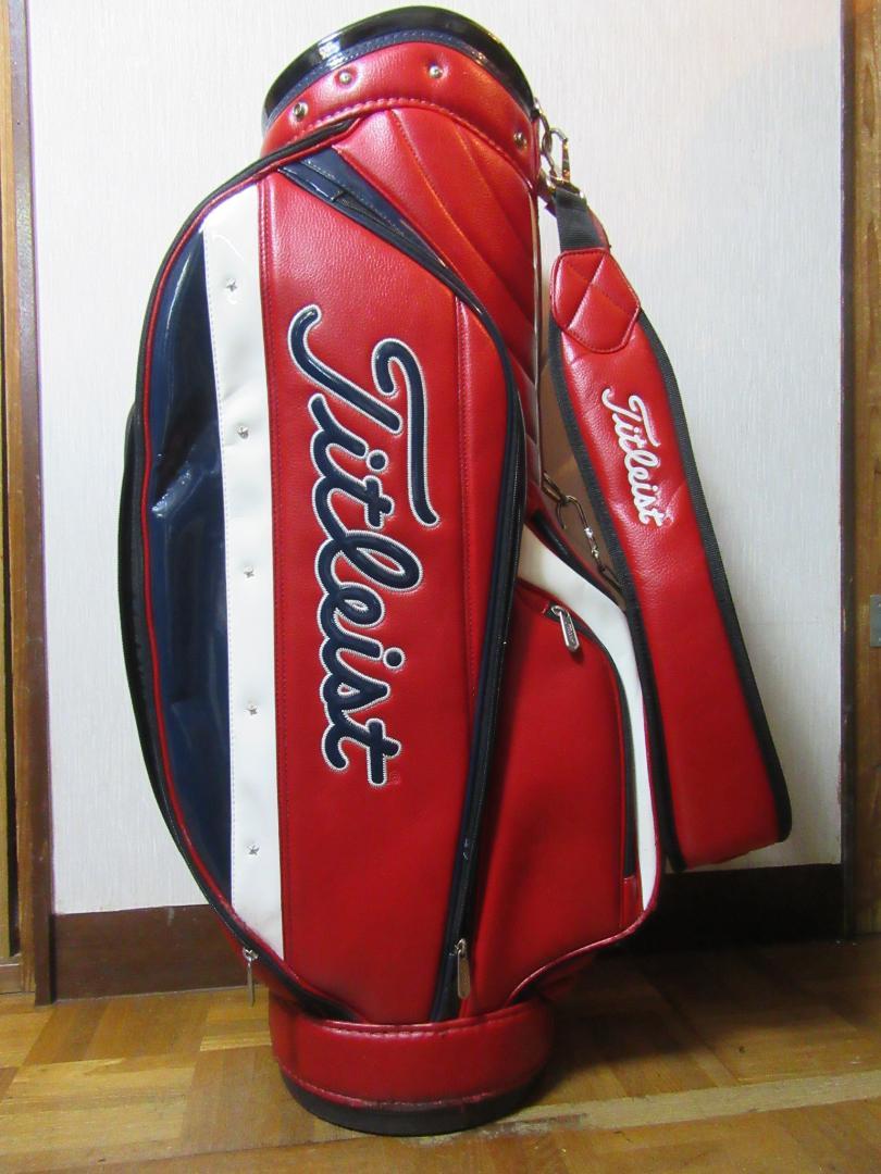 Titleist☆タイトリスト☆ゴルフバック☆フードなし☆赤 - メルカリ