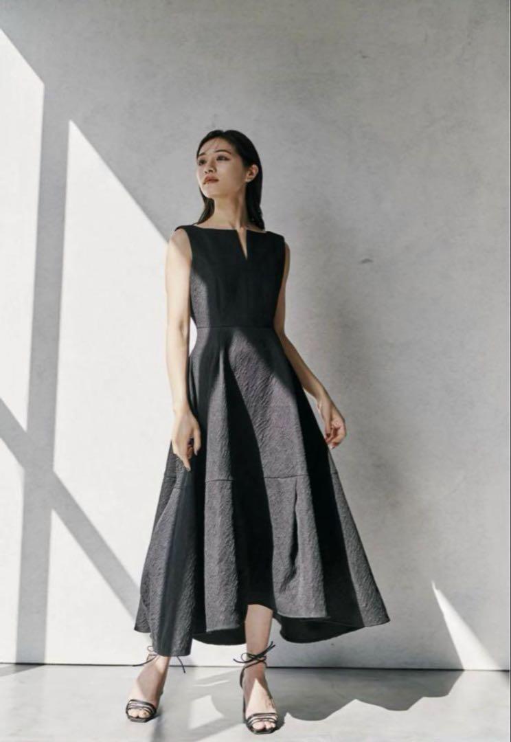 ワンピース LAUBEBLANC Keyneck Jacquard Dress M