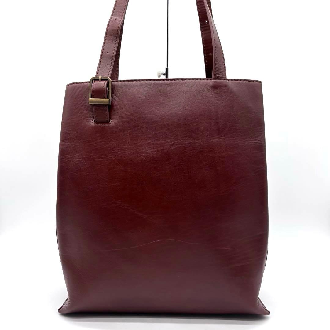 ✨良品✨マザーハウス　ブライト　Vトート　 A4可　2way　レザー　ブラウン