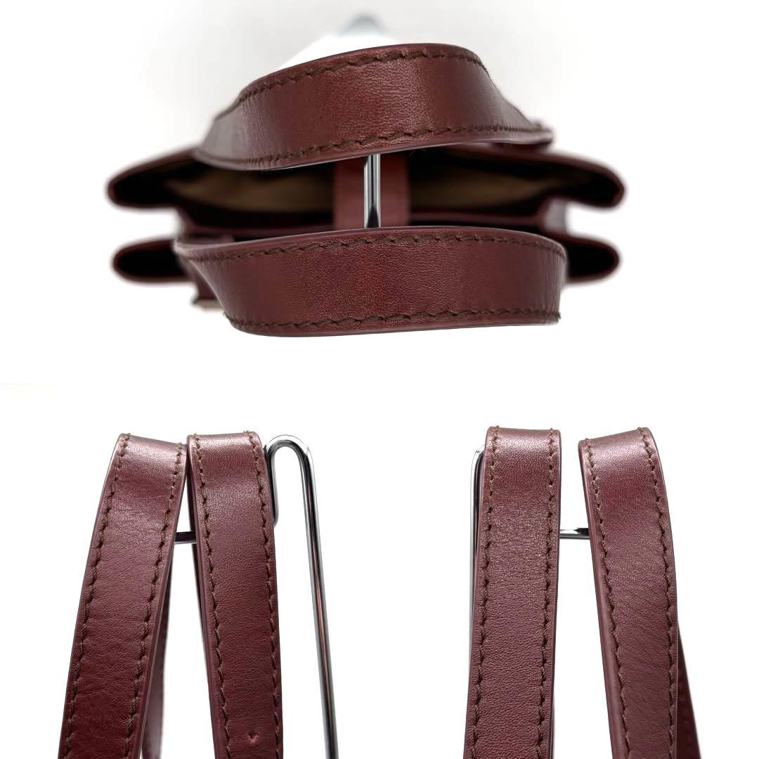 ✨良品✨マザーハウス　ブライト　Vトート　 A4可　2way　レザー　ブラウン