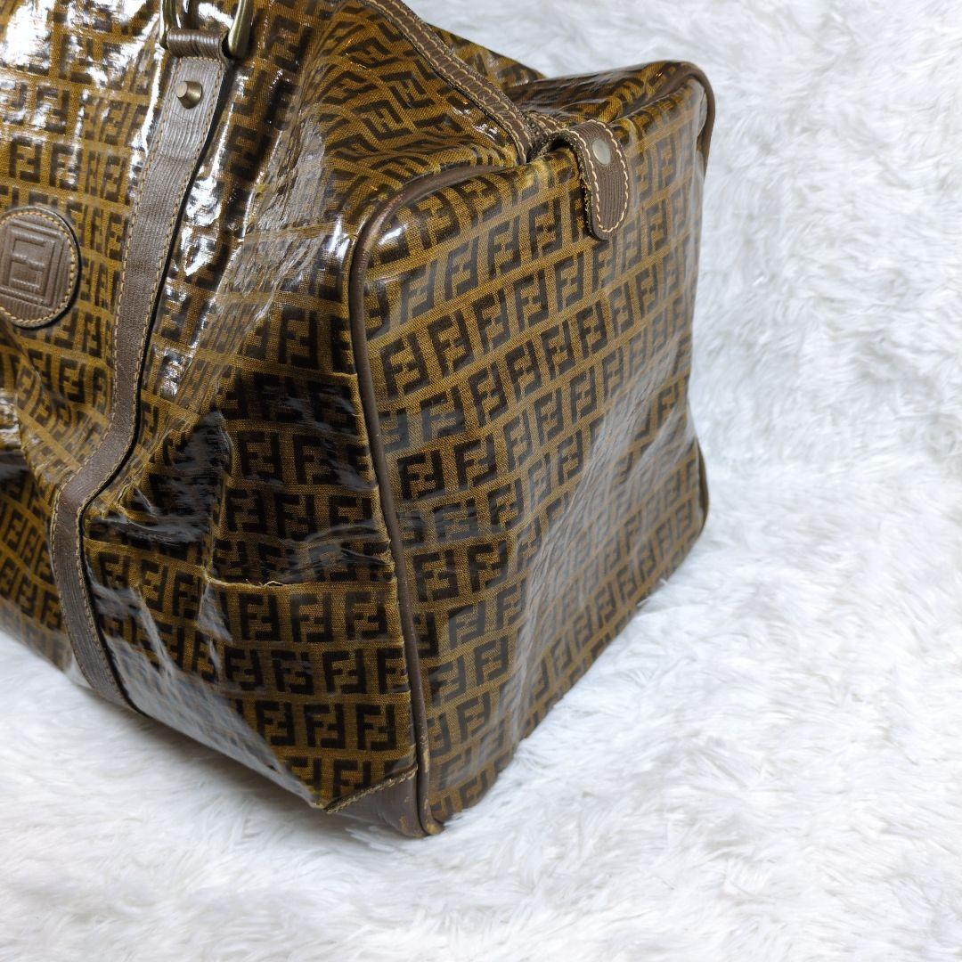 FENDI フェンディ ボストンバック ビニールコーティング ズッカ