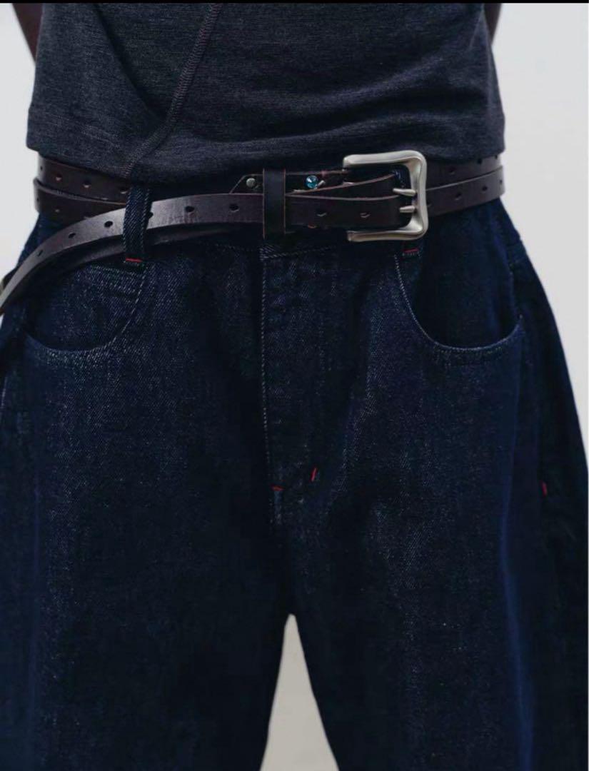 not ugly leather twin belt 2連
