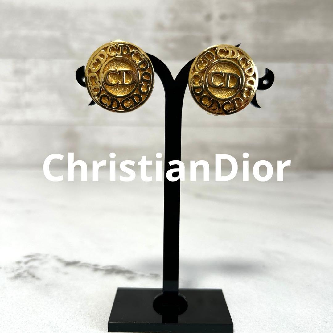 クリスチャンディオール ヴィンテージ イヤリング CDロゴChristian Dior