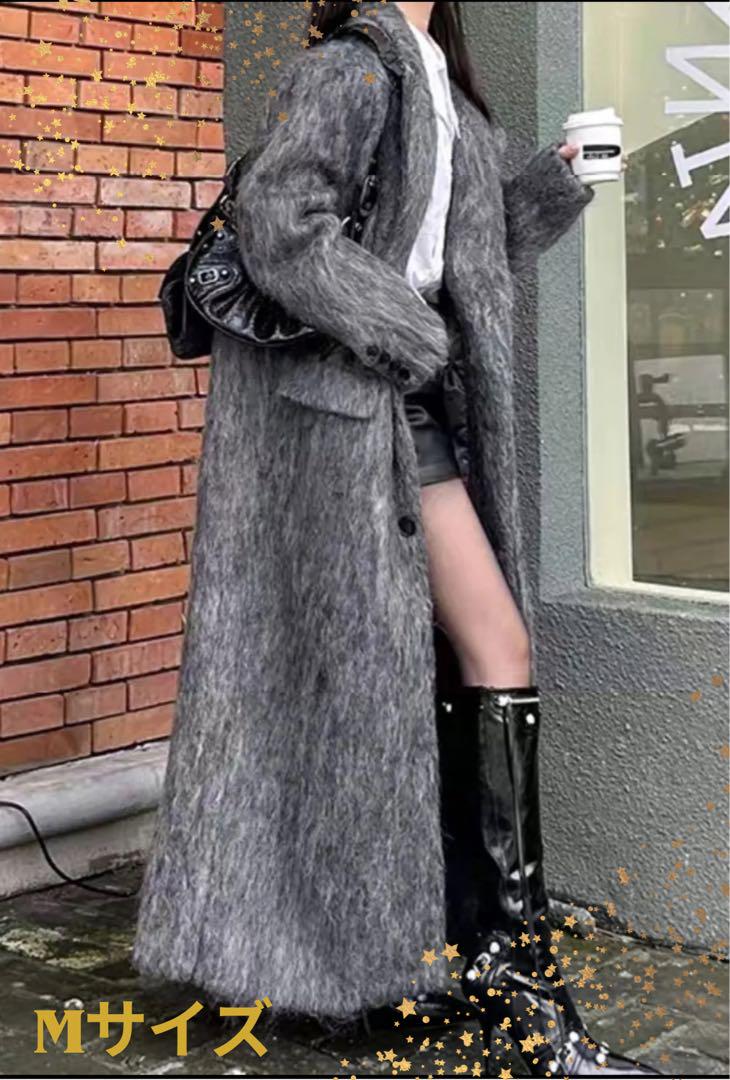 グレー ウールコート Mサイズ