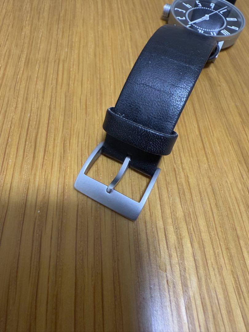 ｅｋｉ　ｗａｔｃｈ　３０　mm 革バンド　ブラック　黒