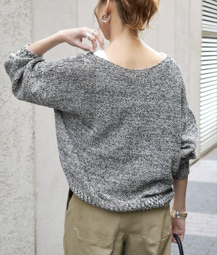 SpicK-Span ペーパーヤーン2WAYルーズプルオーバー