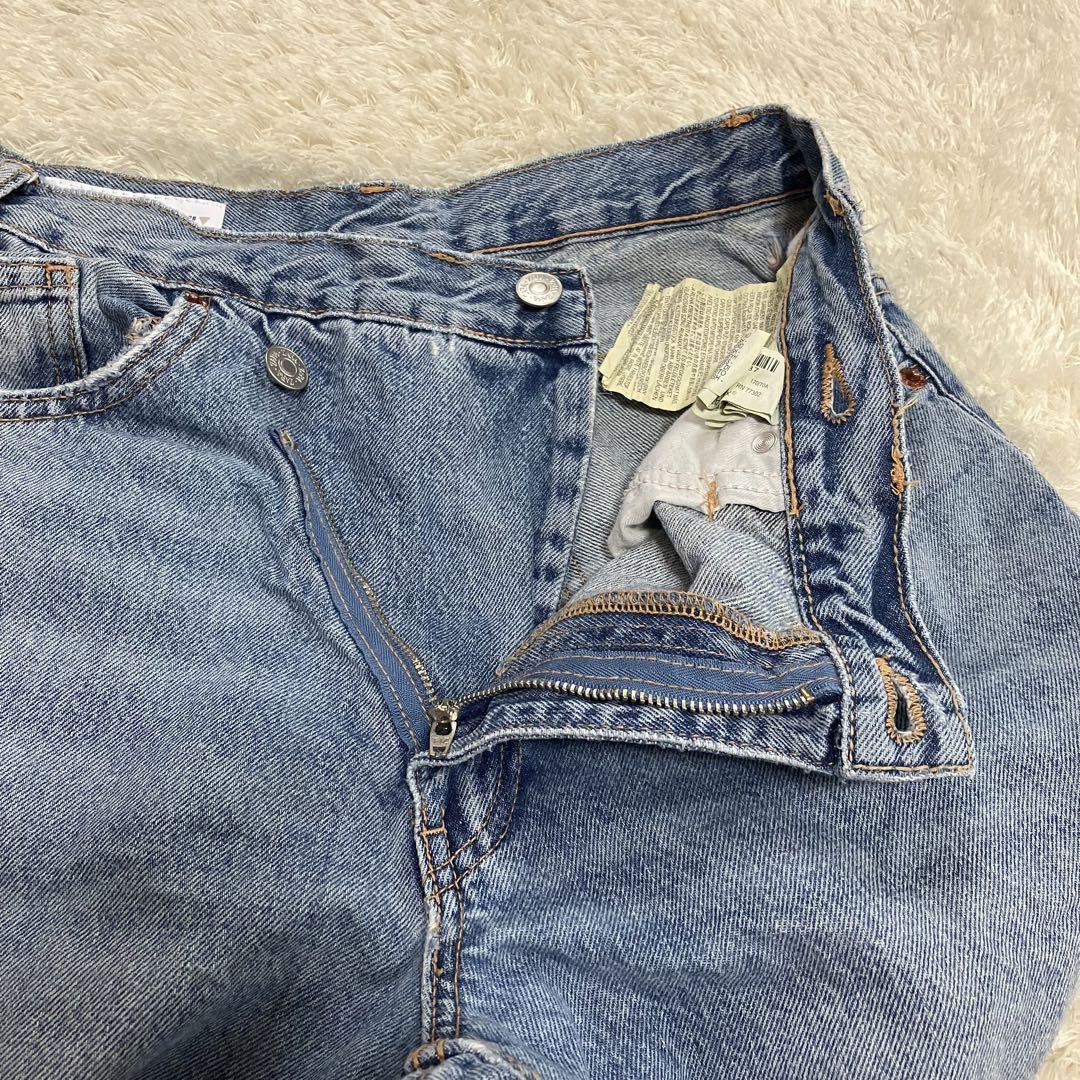 【ZARA】ハイウエスト ワイドレッグ クロスベルトジーンズ38