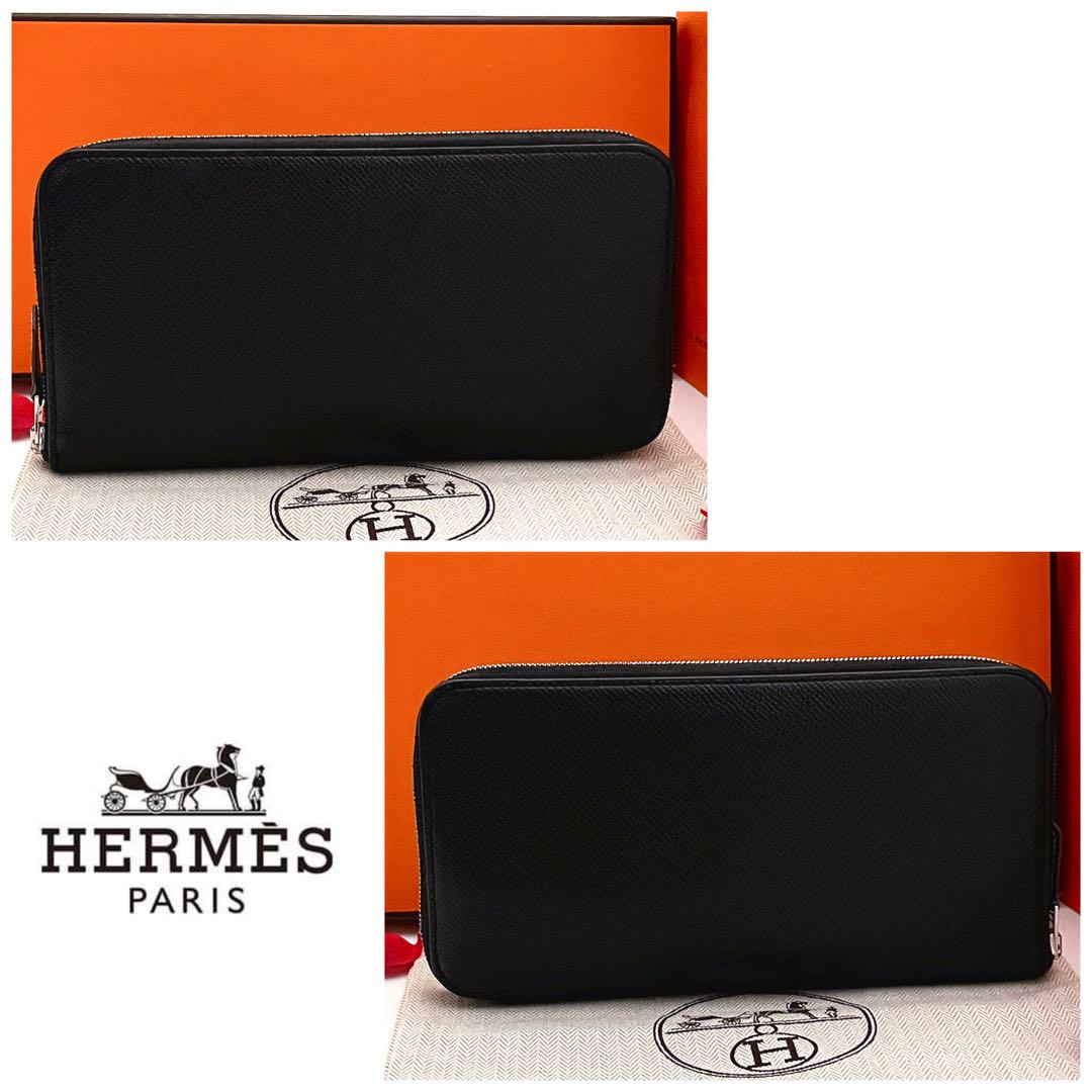 ❣️超希少❣️【HERMES】アザップ シルクイン 長財布 ブラック