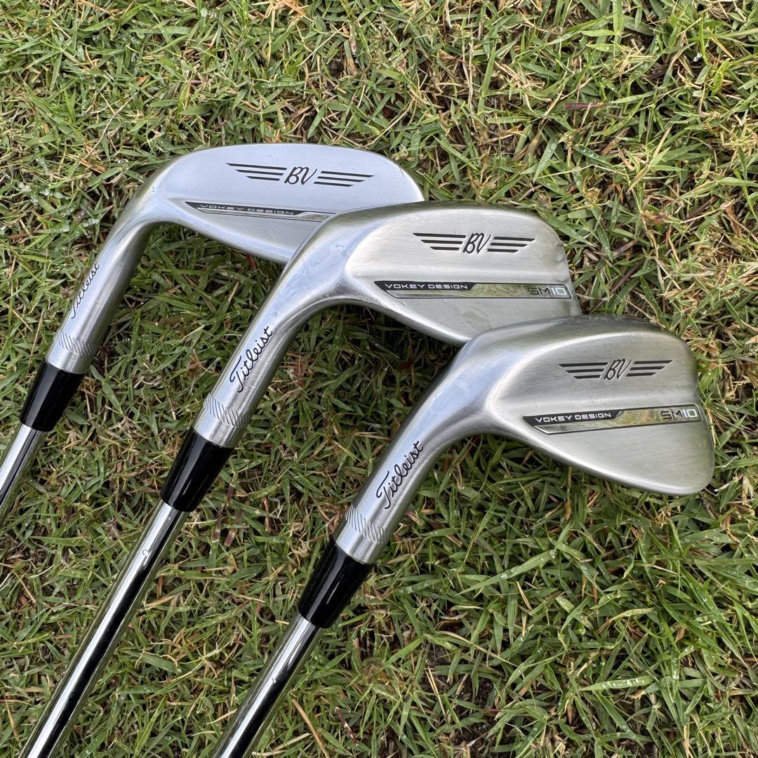 超美品 ボーケイウェッジ SM10 レフティ 48 52 56 3本 ハドラス済