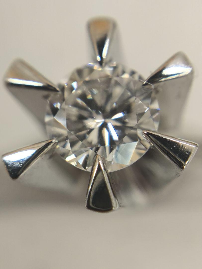【鑑定書付】0.246ct pt900 ダイヤリング7号 ダイヤ マリッジ 画像8