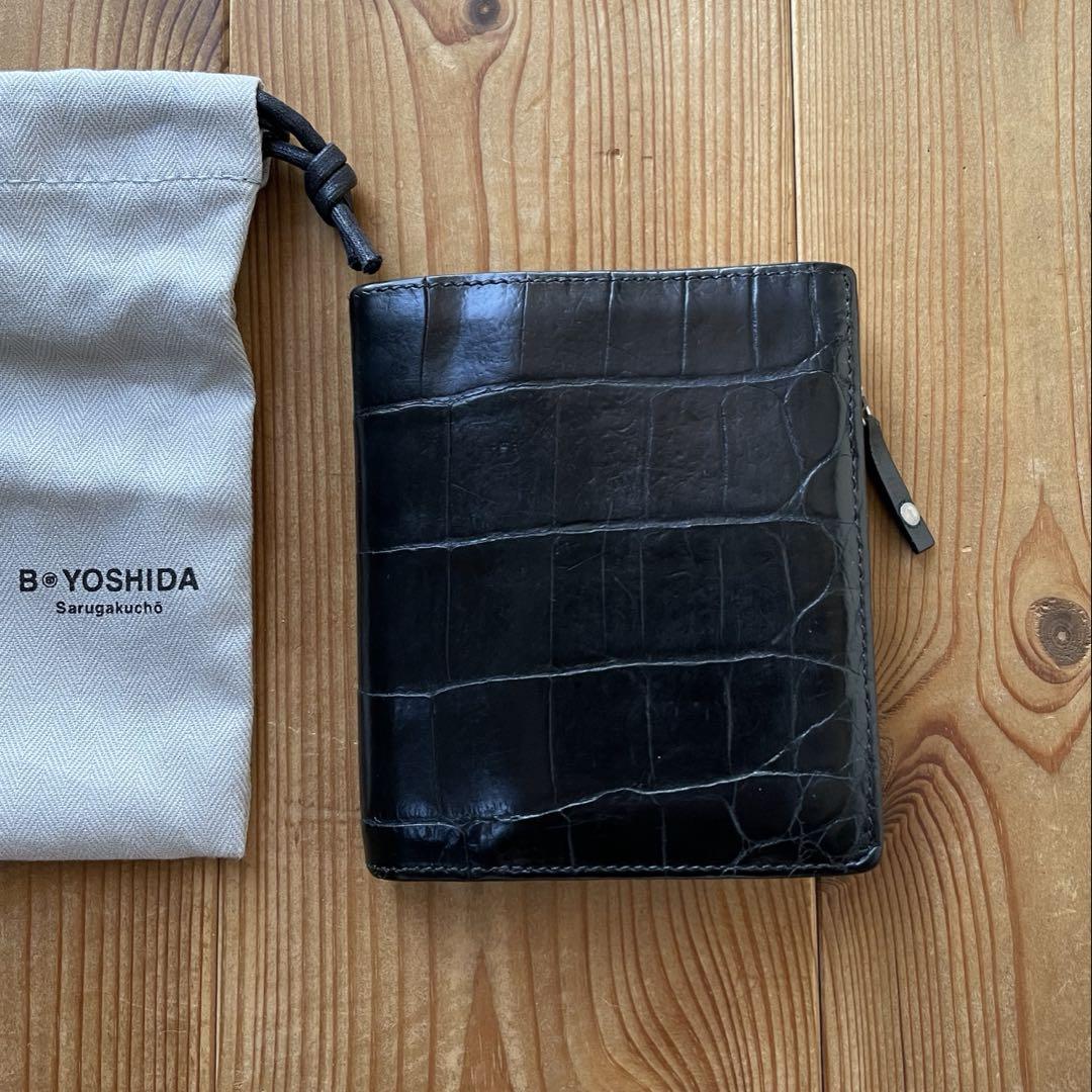 PORTER B印吉田YOSHIDA 鼎 クロコダイルウォレット 財布 専用袋付