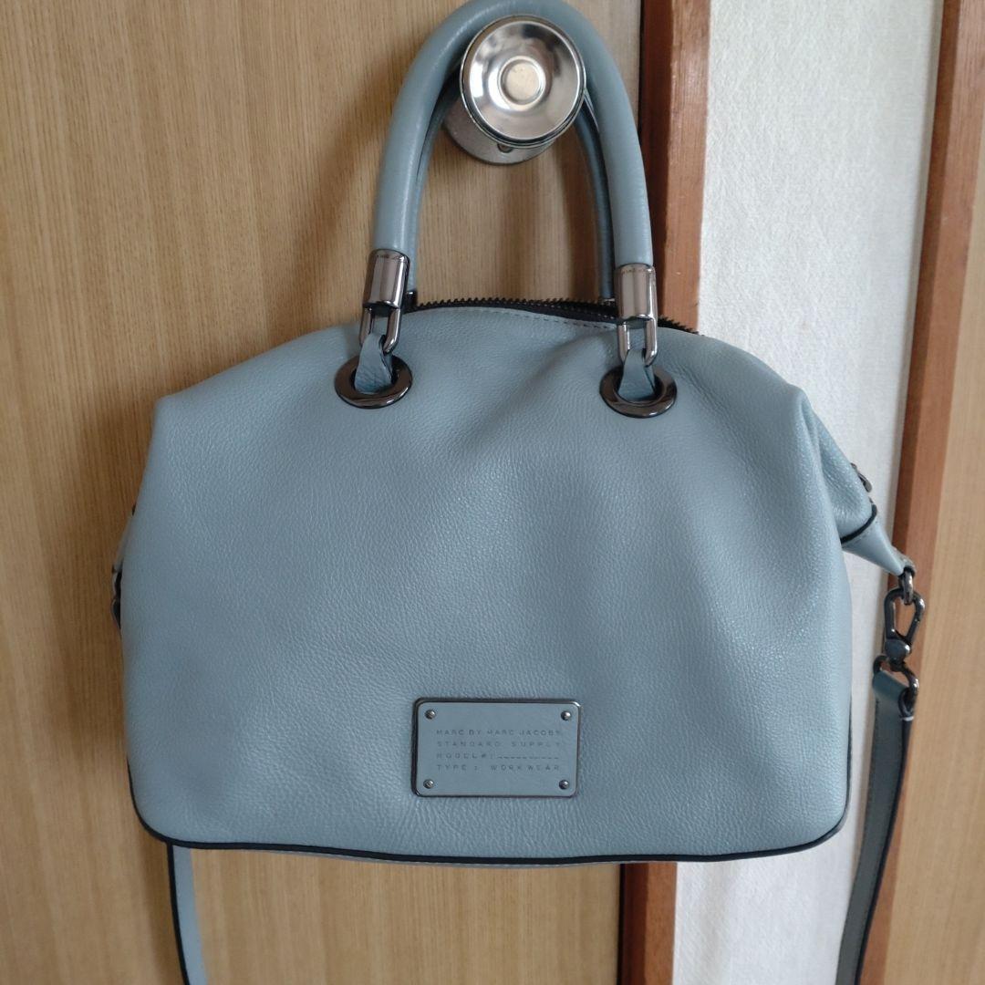【在庫有】 BY MARC MARC 水色 ライトブルー ショルダーバッグ JACOBS バッグ