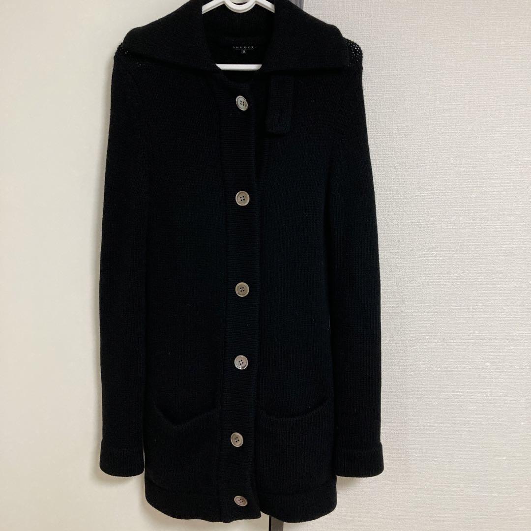 theory ニットコート黒