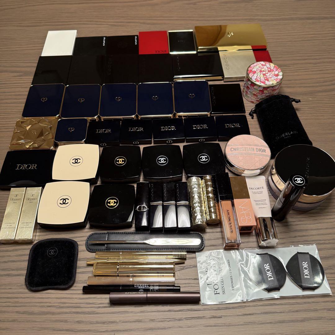 ★おまとめ★CHANEL、DIOR他デパコス50点以上＋竹寶堂ブラシ10本セット