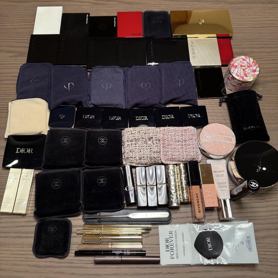 ★おまとめ★CHANEL、DIOR他デパコス50点以上＋竹寶堂ブラシ10本セット