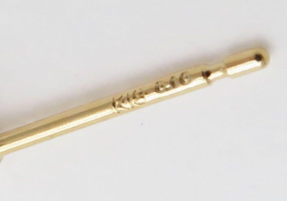 K18YG 天然ダイヤモンド各0.10ctピアス 一粒ダイヤピアス 新品