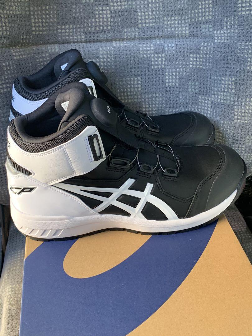 asics BOA ハイカット　安全靴 ブラック/ホワイト