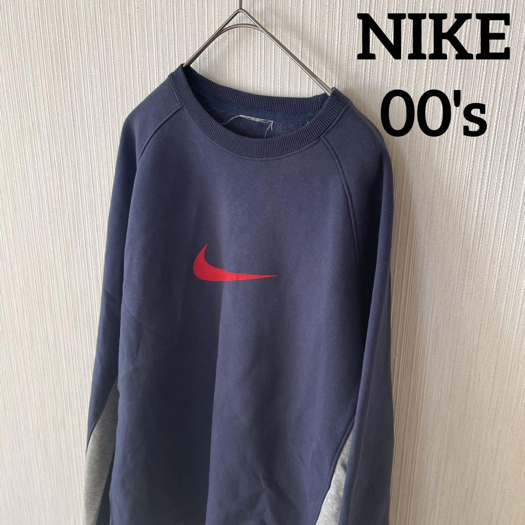 00'sNIKEナイキスウェットトレーナーグレー灰メンズ長袖コムドットmMやまと