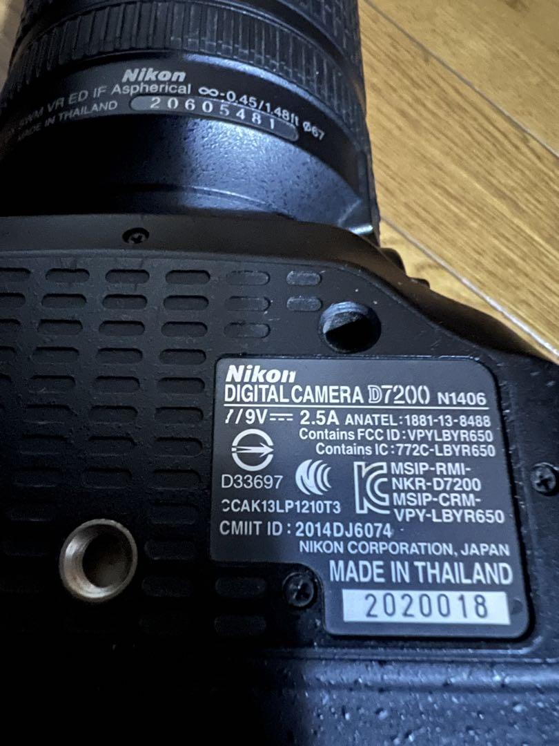 Nikon ニコン デジタル一眼レフカメラ D7200 レンズ　デジカメ