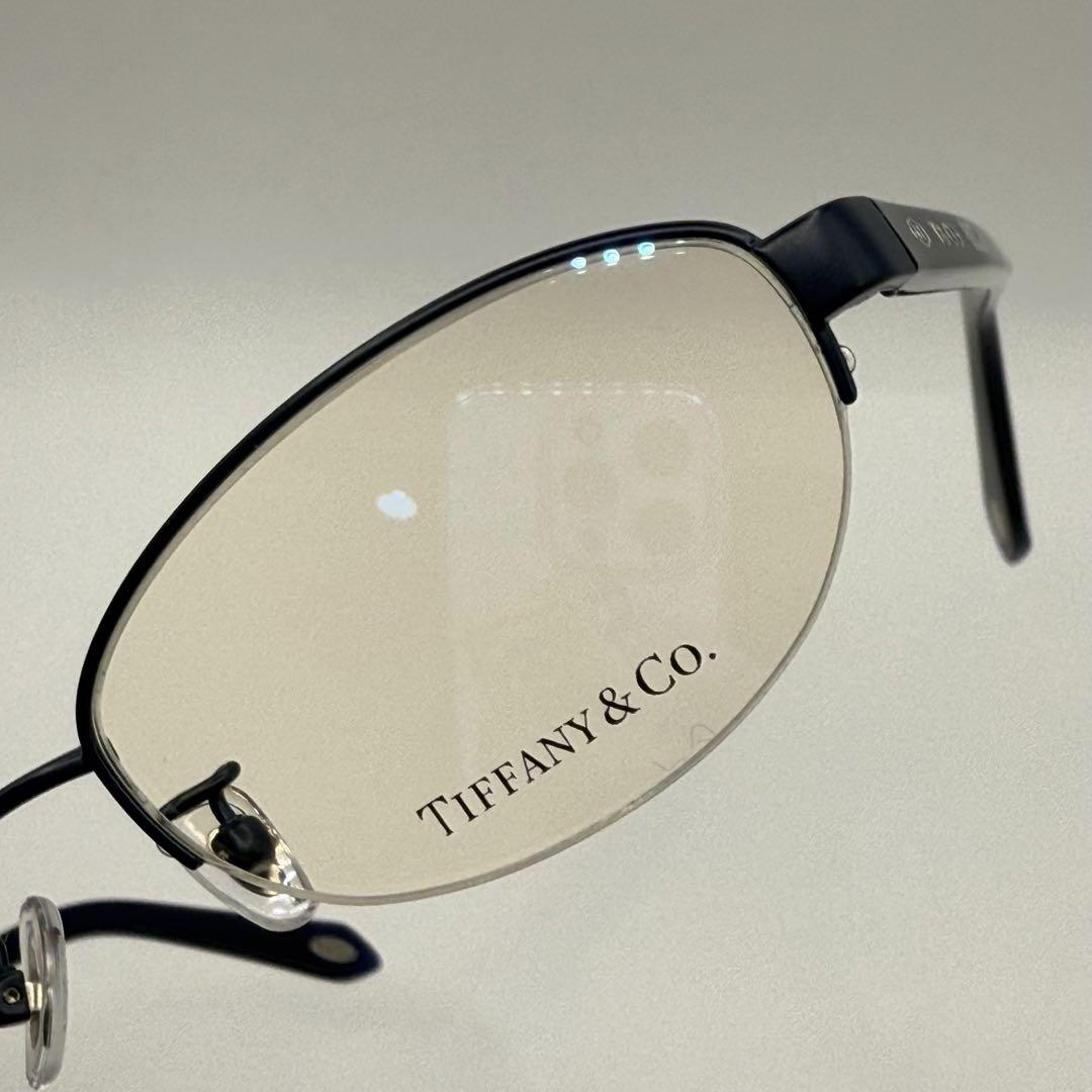 TIFFANY & Co. 眼鏡フレーム ハーフリム ダークネイビー 日本製