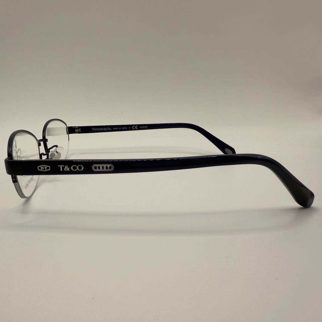 TIFFANY & Co. 眼鏡フレーム ハーフリム ダークネイビー 日本製