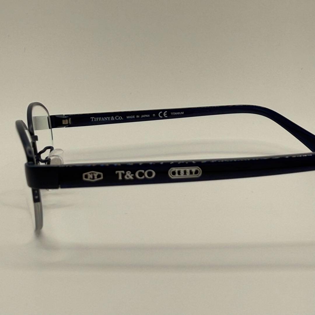 TIFFANY & Co. 眼鏡フレーム ハーフリム ダークネイビー 日本製