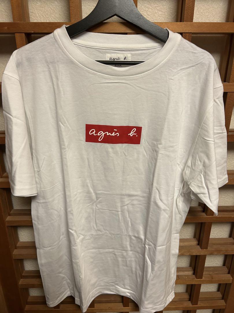 アニエス・ベー　のBOXロゴTシャツ　XXLトップス